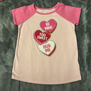 Valentines days conversation heart T-shirt size 4t